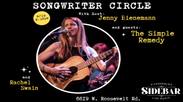 Songwriter Circle Hosted By: JENNY BIENEMANN and guests The Simple Remedy and Rachel Swain