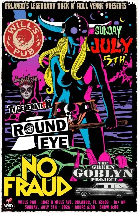 No Fraud, Green Goblyn Project, Round Eye, and TV Generation