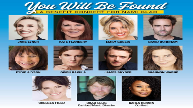 YOU WILL BE FOUND - A BENEFIT CONCERT FOR NAMI GLAC (National Alliance on Mental Illness,Greater Los Angeles County)