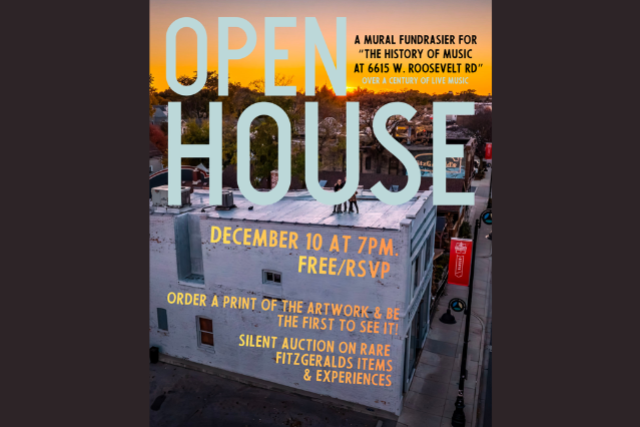OPEN HOUSE: A Mural Fundraiser for "The History of Music at 6615 W. Roosevelt Rd." ft. The Chicago Cellar Boys