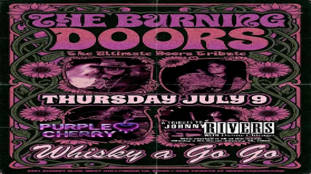 The Burning Doors (The Ultimate Doors Tribute), Purple Cherry, Johnny Rivers Tribute with Danny Chicago