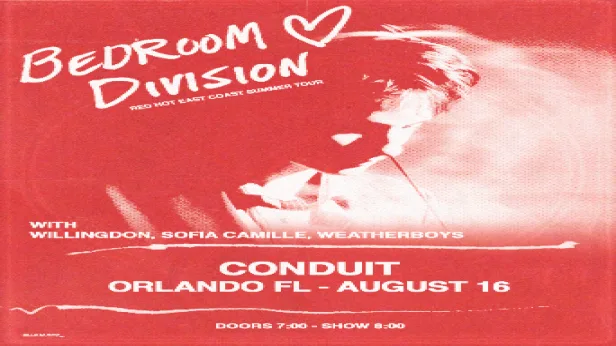 Bedroom Division, Willingdon, Sofia Camille, and Weatherboys
