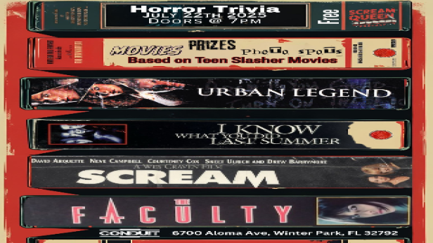 Scream Queen Podcast Presents: Horror Trivia at Conduit