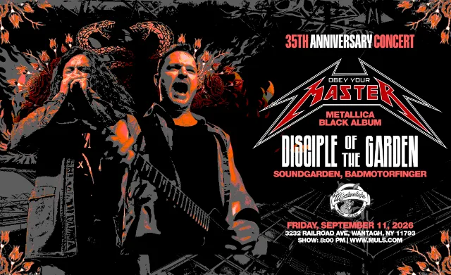 Obey Your Master - America’s #1 Best Metallica Tribute and Disciple of The Garden - Tribute to Chris Cornell, Soundgarden, Audioslave