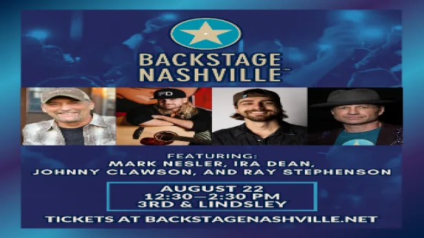 BACKSTAGE NASHVILLE! DAYTIME HIT SONGWRITERS SHOW featuring Mark Nesler ,  Ira Dean ,  Johnny Clawson &  Ray Stephenson