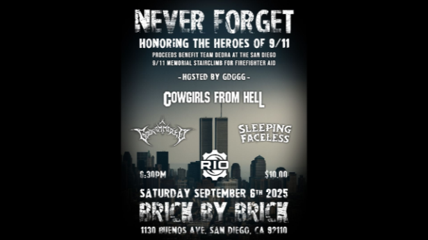9/11 Benefit Show: Cowgirls From Hell with special guests at Brick by Brick