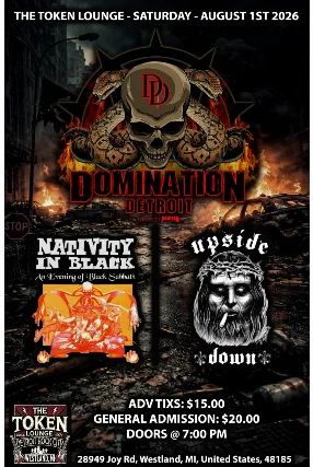 Tribute to PANTERA - Domination Detroit, Black Sabbath Tribute -Nativity in Black , Upside Down