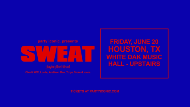 party iconic presents: SWEAT