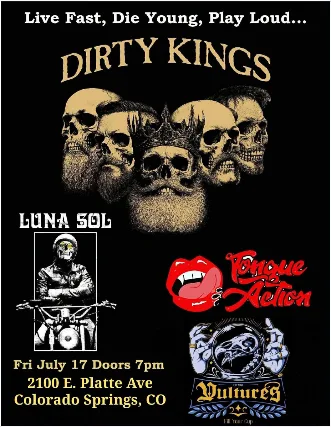 The Dirty Kings, Luna Sol, Tongue Action