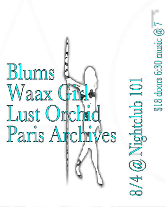 Lust Orchid, waaxgiirl, Blums, Paris Archives