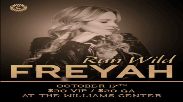 Freyah - Run Wild live at Williams Center