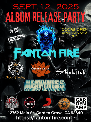 Fantom Fire (Album Release Party), Kings of Karma, Orange Lotus, Steelwitch inside the Locker Room