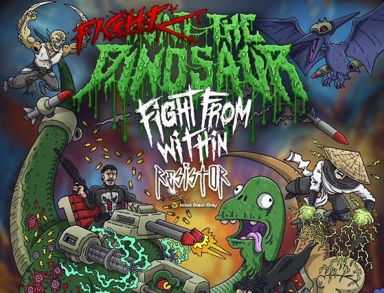 Hunt The Dinosaur, Fight From Within, Resistor, Yayo, Ghosts In Motion, Eternity Awaits