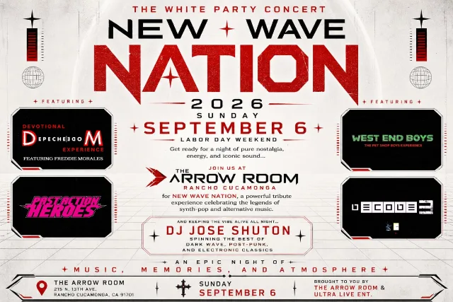 Depeche Mode, Petshop Boys Tributes + Past Action Heroes, Decode3 - New Wave Nation "White Party"