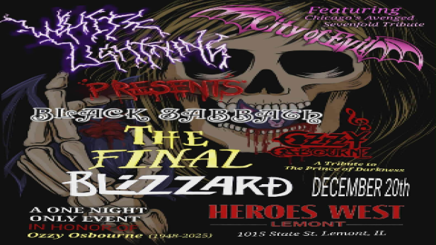 OZZY BIRTHDAY SHOW: White Lightning (Ozzy and Sabbath Tribute) & City of Evil (Avenged Sevenfold Tribute)