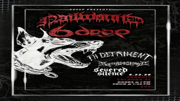 Nailwound, 6Deep, In Detriment, Suffering Spirit, and Severed Silence
