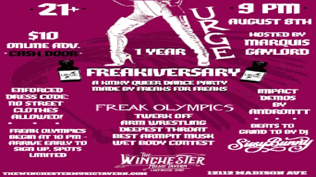 URGE - 1 Year Freakiversary
