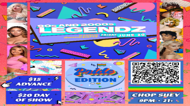 90s & 2000s LEGENDZ: A RETRO DANCE PARTY - PRIDE EDITION!