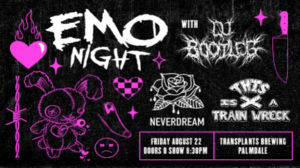 Emo Night With Neverdream & This Is A Train Wreck