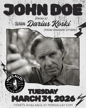 Moe's Alley Presents: John Doe w/ Darius Koski