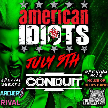 American Idiots (Green Day Cover Band), Archer's New Rival, and The Rememberance