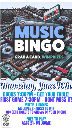 Music Bingo Night (06/19)