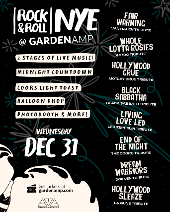 Van Halen, AC/DC, Led Zeppelin, Black Sabbath Tributes and more - New Years Eve