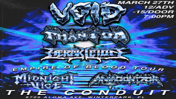 Void, Phantom, Herakleion, Midnight Vice, and Antagonizer
