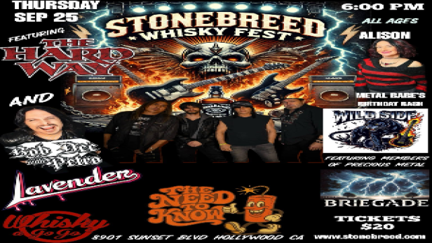 Stonebreed, The Hard Way, Bob Dee with Petro, Wild Side featuring Precious Metal, Lavender, The Need to Know, Briegade