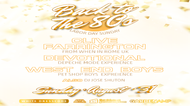 Clive Farrington (When in Rome UK) & Depeche Mode (Devotional), Pet Shop Boys tributes - Back To The 80s