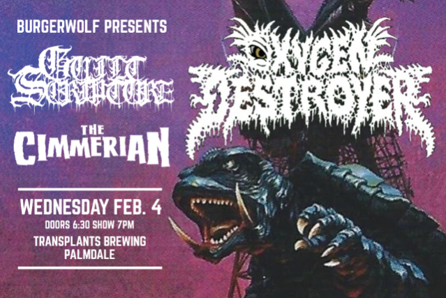 OXYGEN DESTROYER / GUILT SCRIPTURE / THE CIMMERIAN