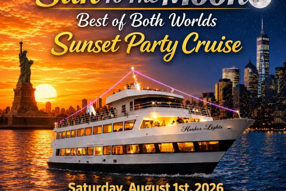Sun To The Moon NYC Sunset Yacht Party Cruise | August 1st 2026