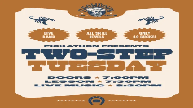Two-Step Tuesday with Shorty & the Mustangs and Dance Lessons with Peggy Munson