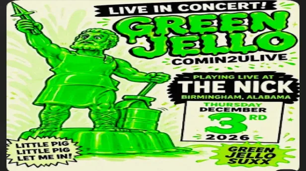 Green Jello with BoLee & Skeptic at The Nick Thursday December 3rd Doors 7pm