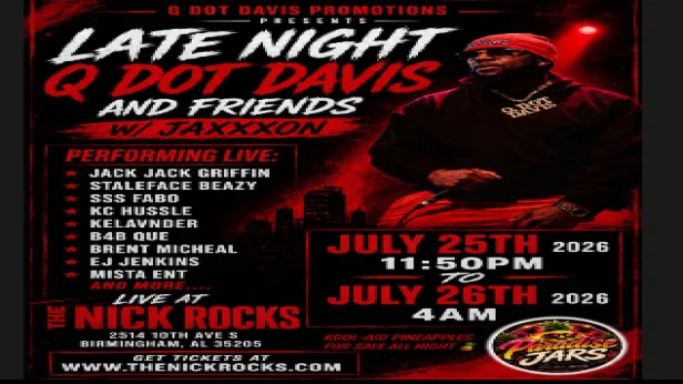 Late Night with QDOT, JAXXXON & Friends at The Nick