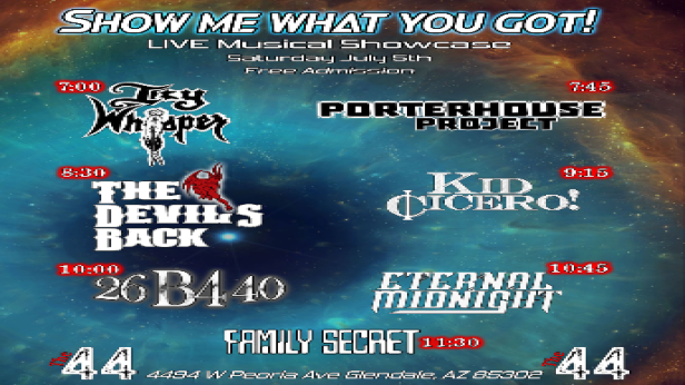 Show Us What You Got, Live Musical Showcase