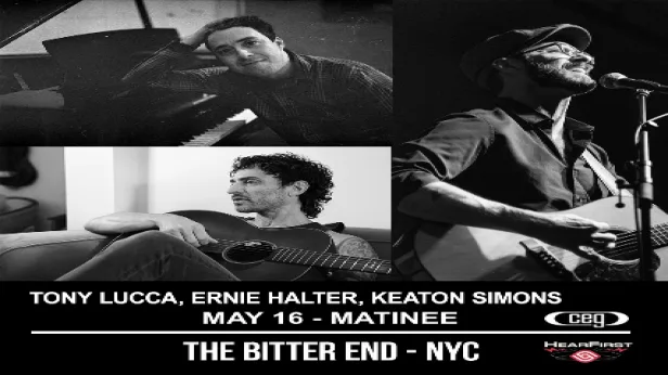 [Matinee Show] Tony Lucca, Ernie Halter, Keaton Simons (Acoustic Pop Songwriter)