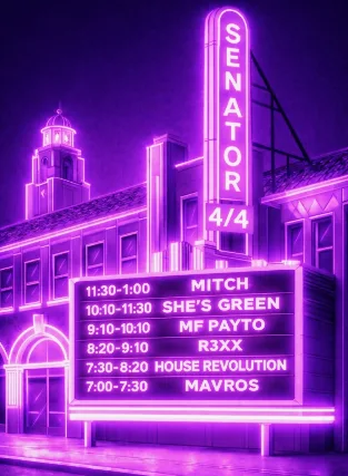 MITCH, SHE'S GREEN, MF PAYTO, R3XX, MAVROS