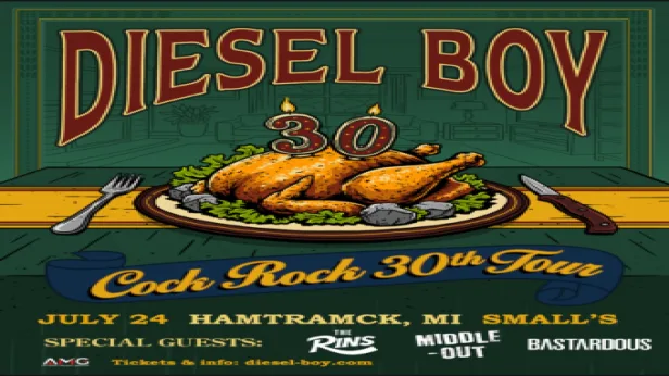 Diesel Boy with special guests The Rins, Middle -Out + Bastardous