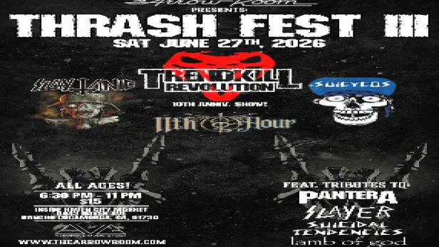 Pantera, Slayer, Suicidal Tendencies, Lamb of God Tributes - Thrash Fest 3