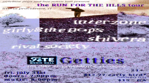 Girly and The Pops, Interzone, Rival Society & Shivera