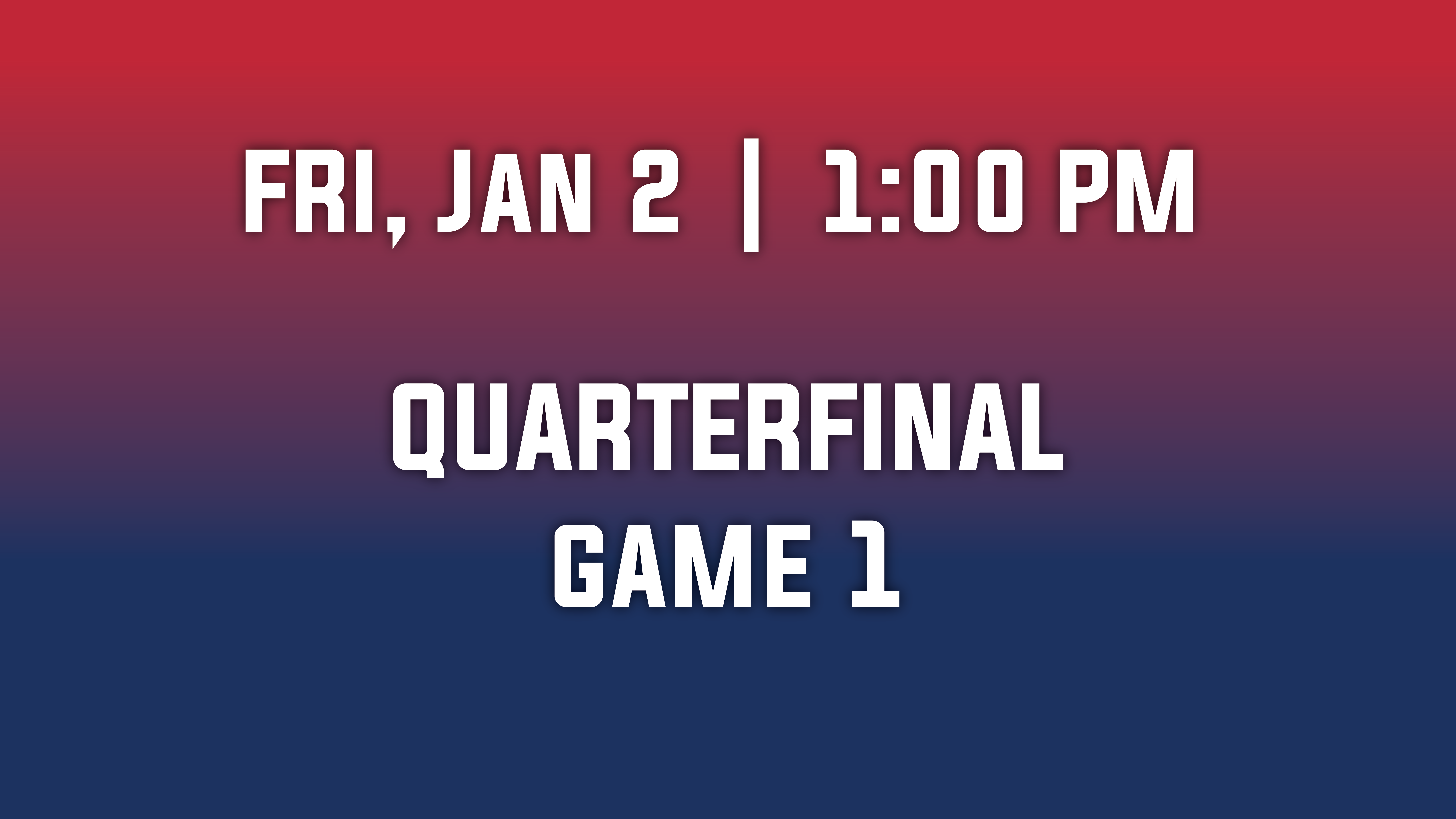 2026 IIHF World Junior Championship Quarterfinal 1