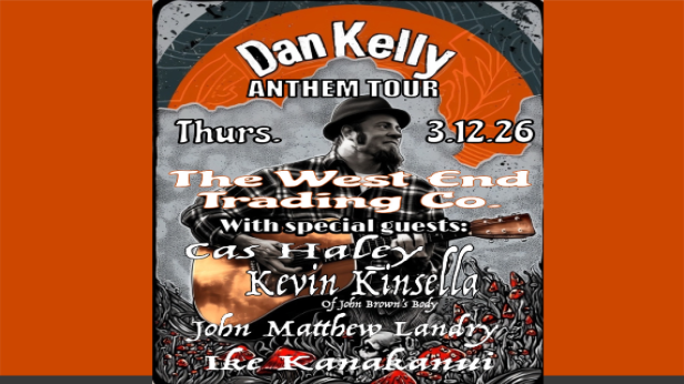 DAN KELLY(OF FORTUNATE YOUTH)ANTHEM TOUR WITH CAS HALEY,KEVIN KINDELLA(OF JOHN BROWN'S BODY) JOHN MATTHEW LANDRY AND IKE KANAKANUI