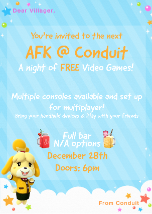 AFK: Free Indie Video Game Night