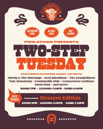 Two-Step Tuesday with Best Intentions and Dance Lessons with Peggy