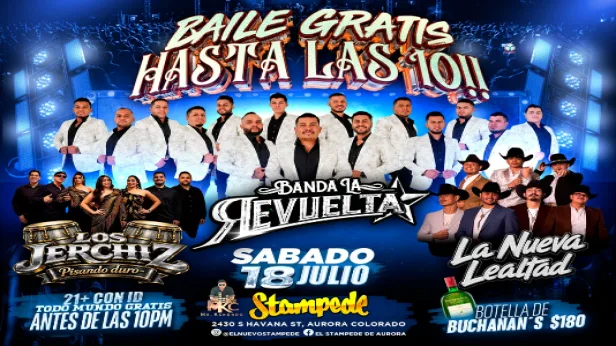 SÁBADO DE BAILE GRATIS HASTA LAS 10P