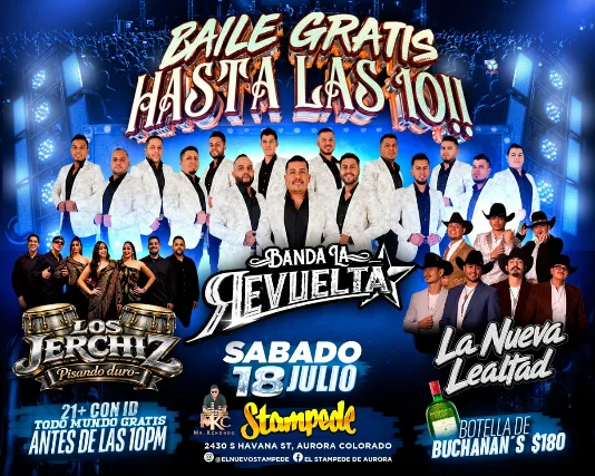 SÁBADO DE BAILE GRATIS HASTA LAS 10P