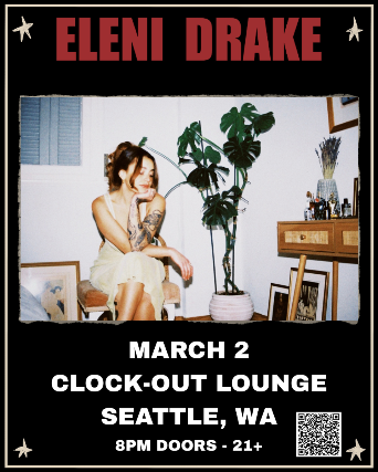 Clock-Out Lounge Presents: Eleni Drake plus guests tba