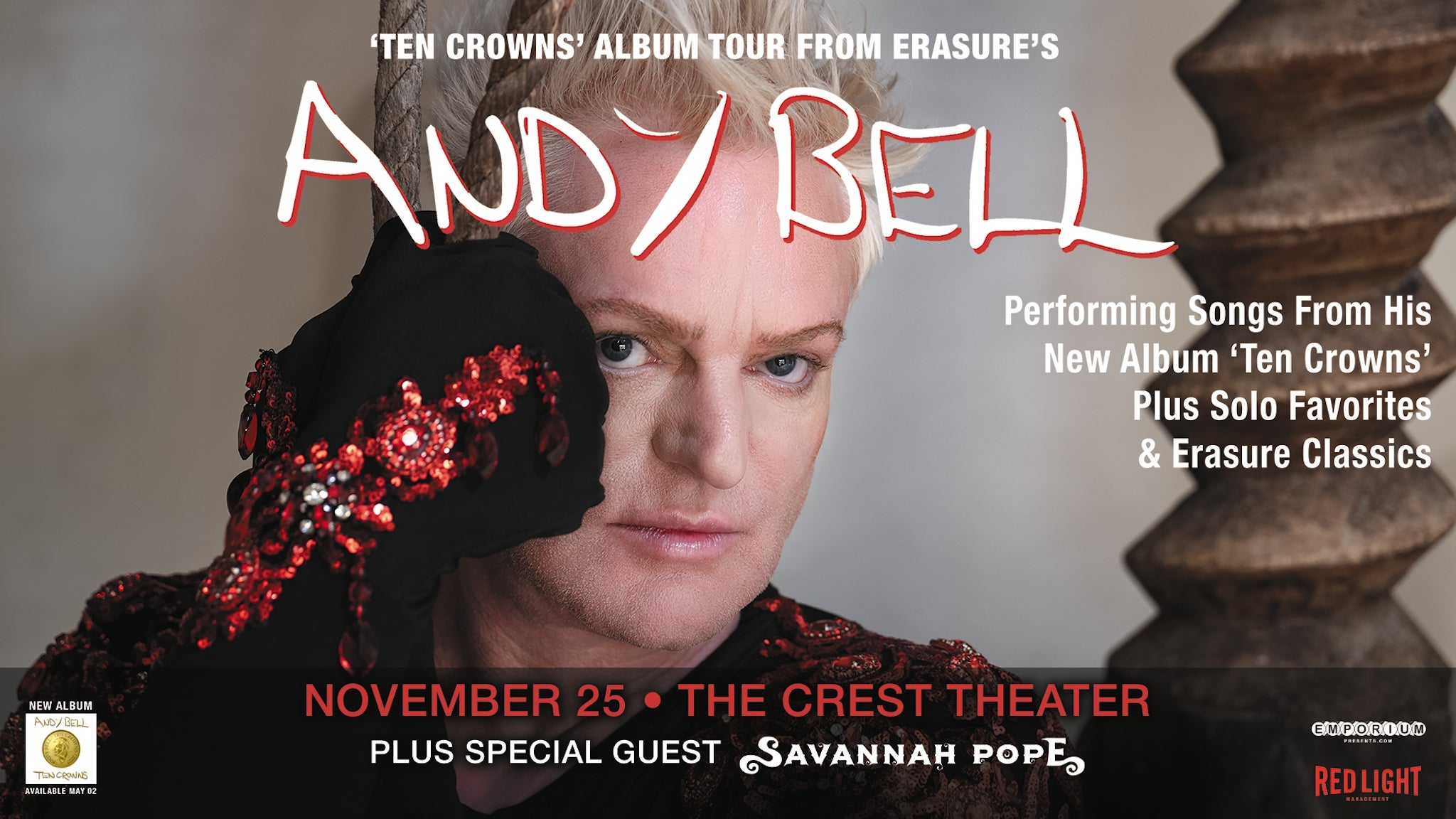 Andy Bell of Erasure: Ten Crowns Tour