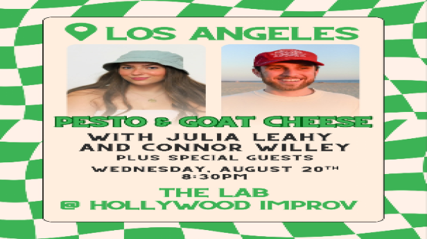 Pesto and Goat Cheese Comedy Tour